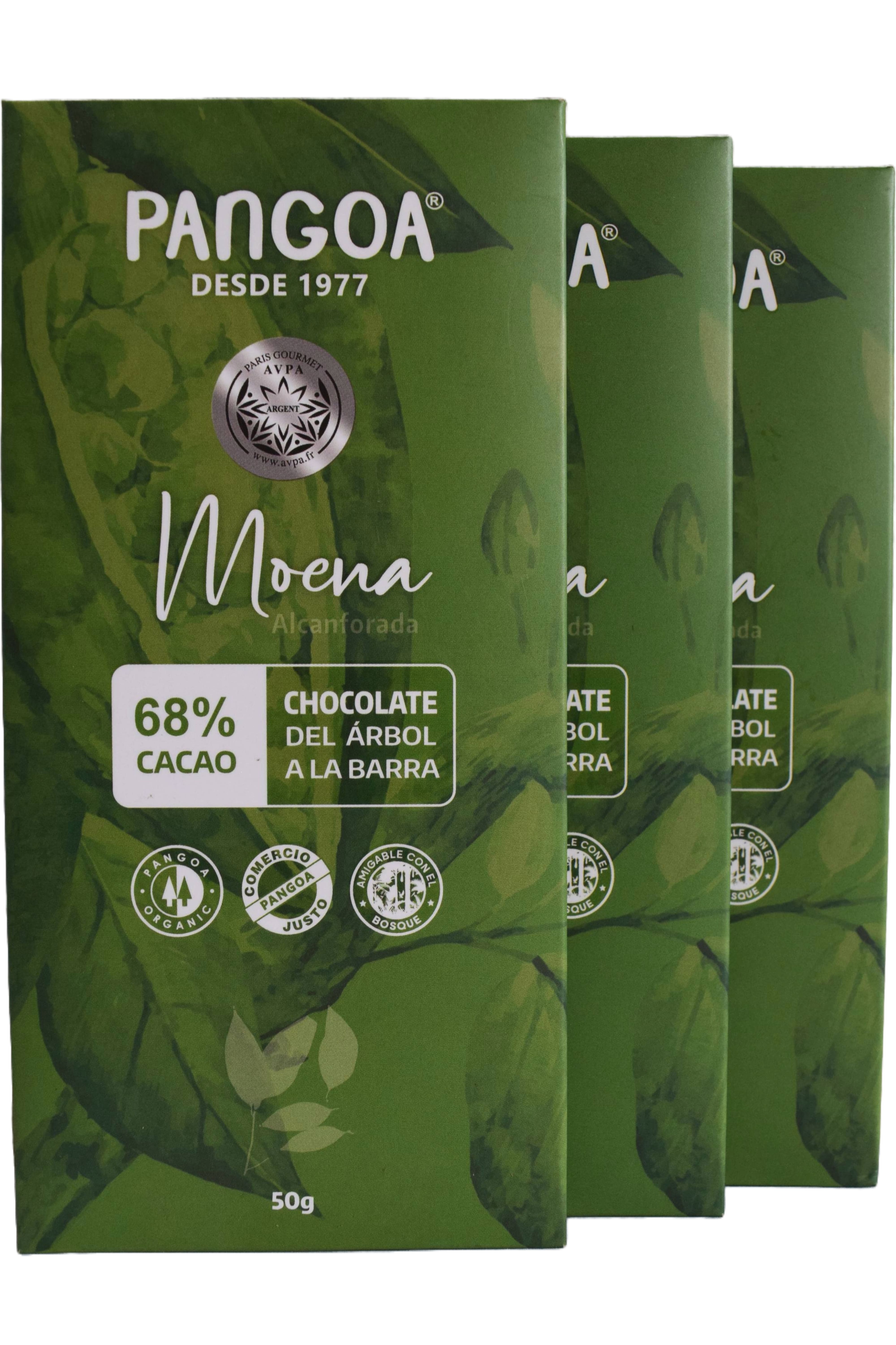Producto Moena Alcanforada Chocolate 68% Cacao